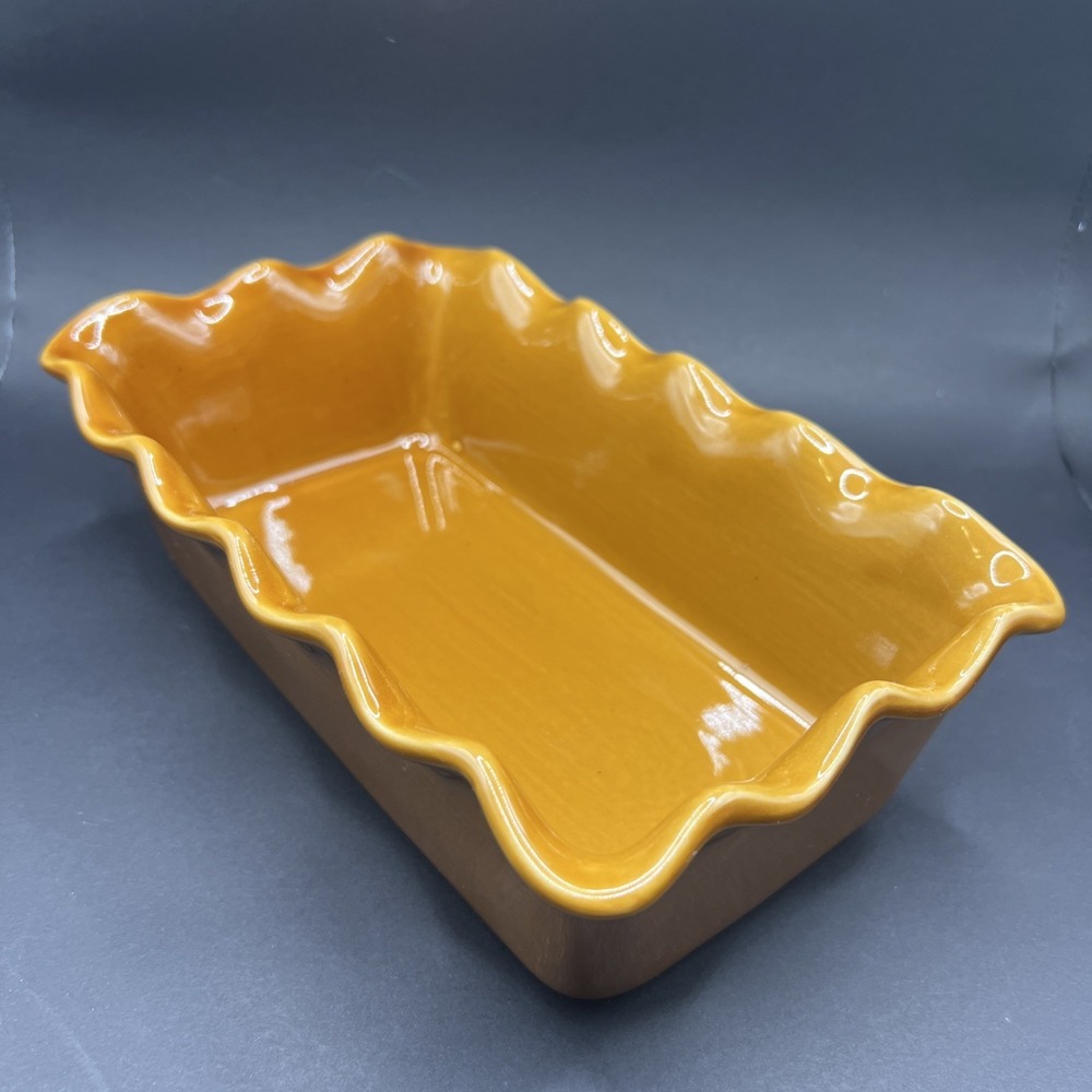 Savinio Designs Stoneware Brown Rectangle Casserole/Bread Baking Dish‎ 9x5x3